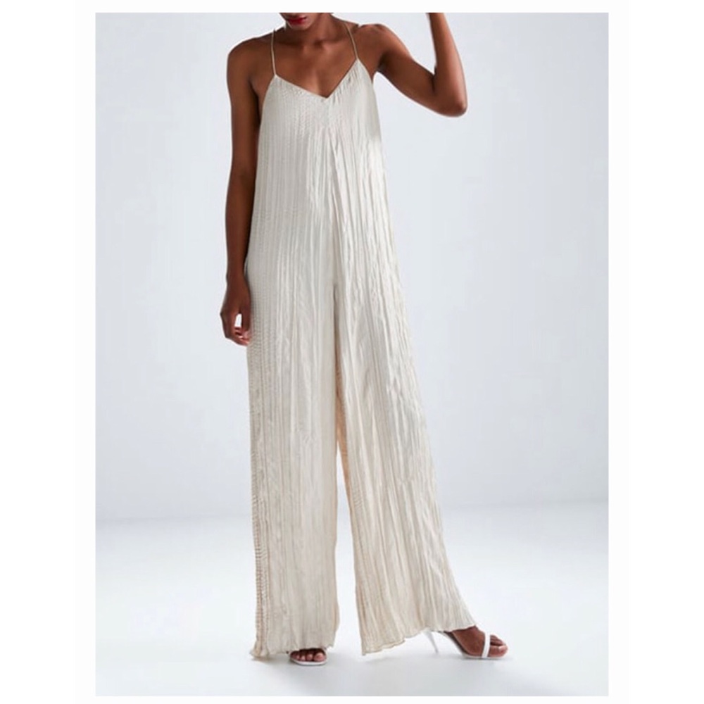 Beige Zara Jumpsuit